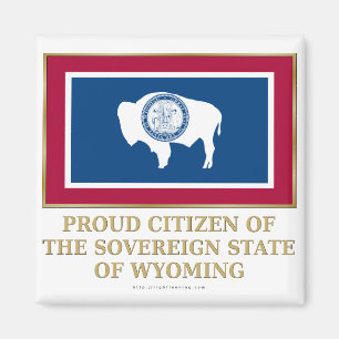 Aimant Citoyen fier du Wyoming