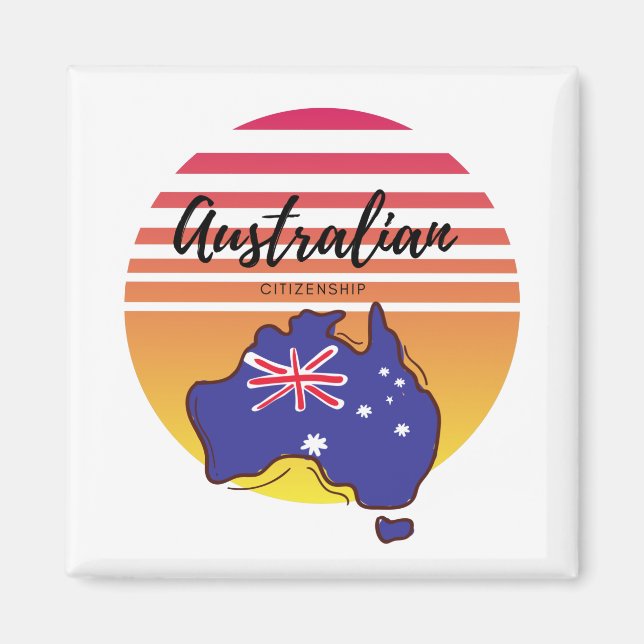 Aimant Citoyenneté australienne (Devant)