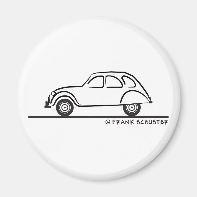 Aimant Citroen 2CV (Devant)