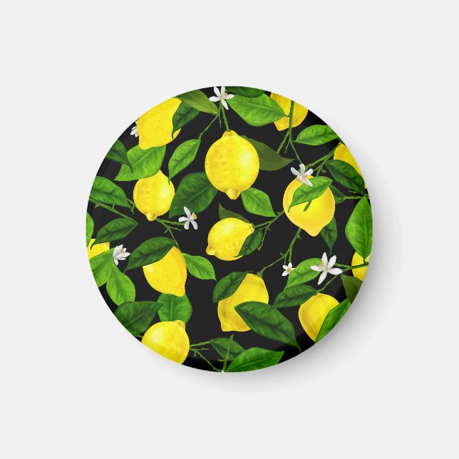 Aimant Citron Aquarelle 2 (Devant)