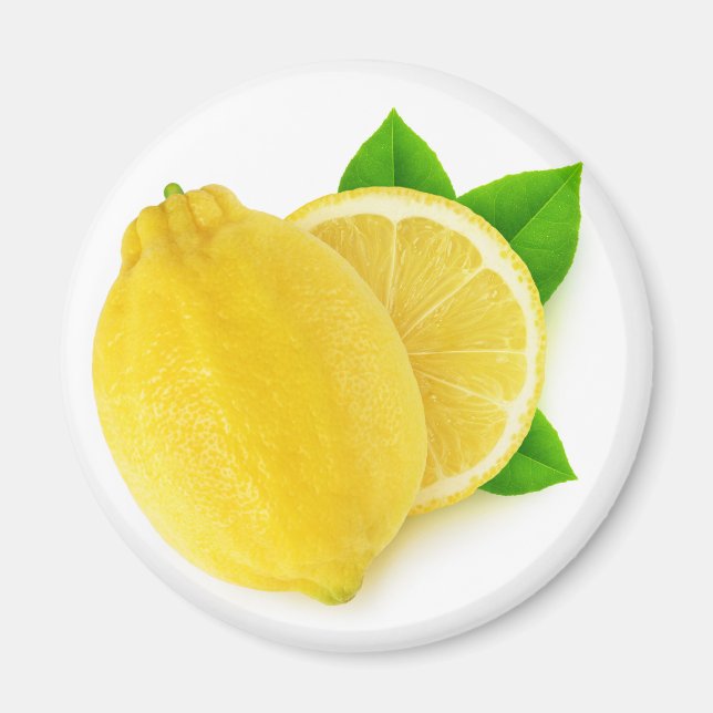 Aimant Citron coupé (Devant)