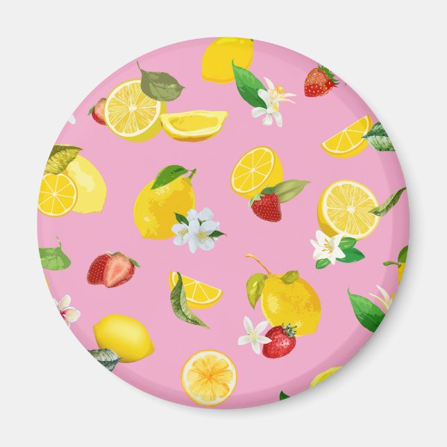 Aimant Citron & Fraise 1 (Devant)