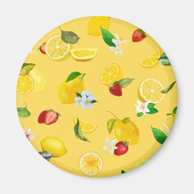 Aimant Citron & Fraise 3 (Devant)