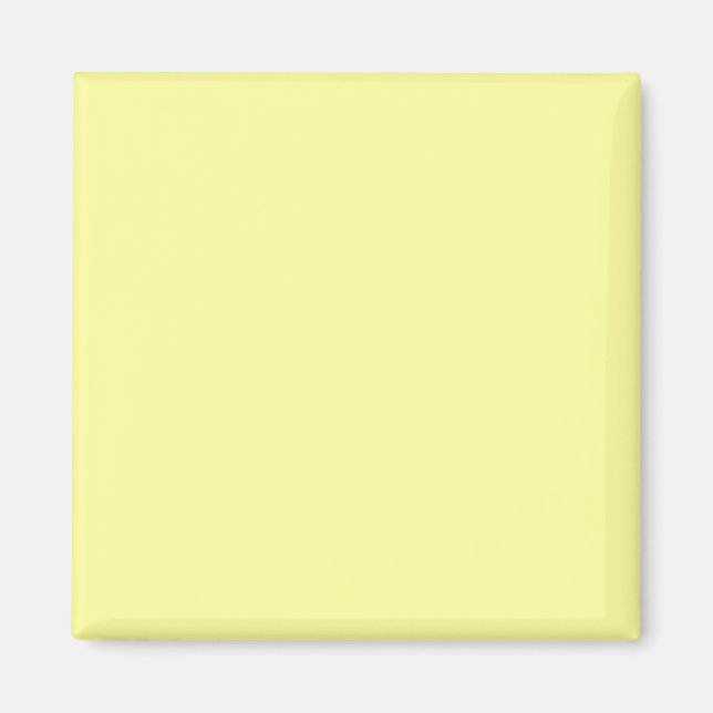 Aimant Citron jaune FFFF9F Couleur avec option Ajouter un (Devant)