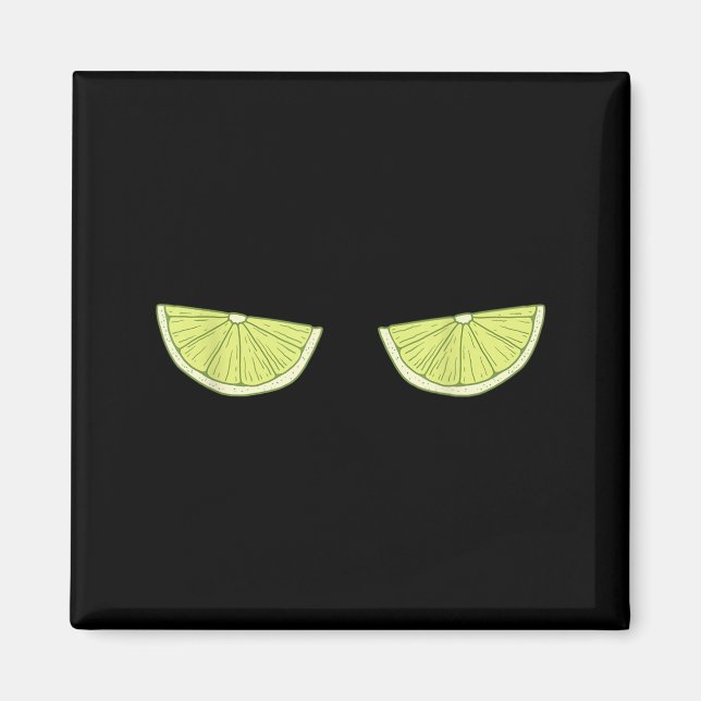 Aimant Citron Jus Acide Demi Mignon Mangeur De Fruits Amo (Devant)