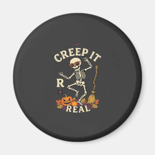 Aimant Citrouille Balai de squelette dansant Creep It Rea
