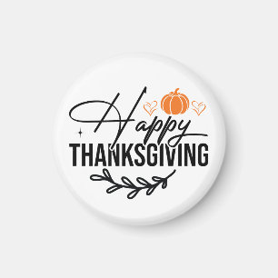 Aimant Citrouille Bon thanksgiving simple