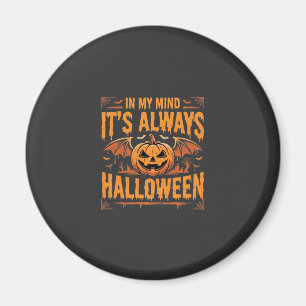 Aimant Citrouille Chauve-Souris Halloween Vecteur Design_