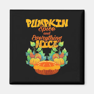 Aimant Citrouille d'Halloween aux épices et tout ce qui e