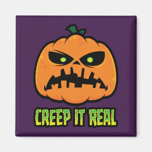 Aimant Citrouille grincheuse de Halloween Creep It Real