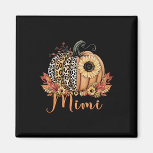 Aimant Citrouille Léopard De Thanksgiving Et Mimi De Tour