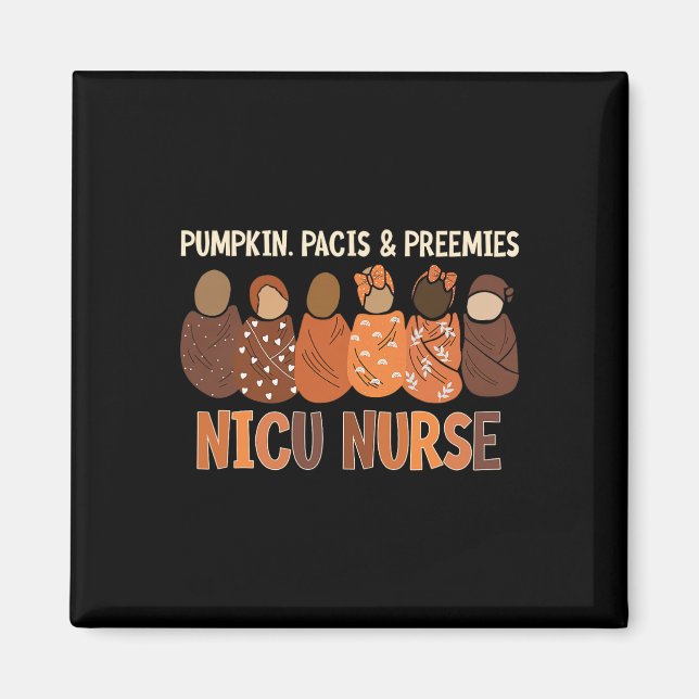 Aimant Citrouille Pacis Et Préementes Nicu Infirmière aut (Devant)
