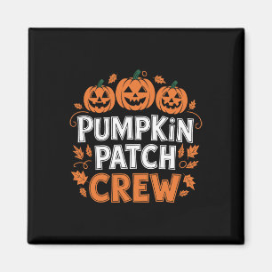 Aimant Citrouille Patch Crew Funny Citrouille Patch Squad