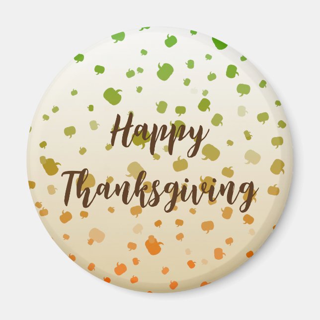 Aimant Citrouilles de Thanksgiving (Devant)