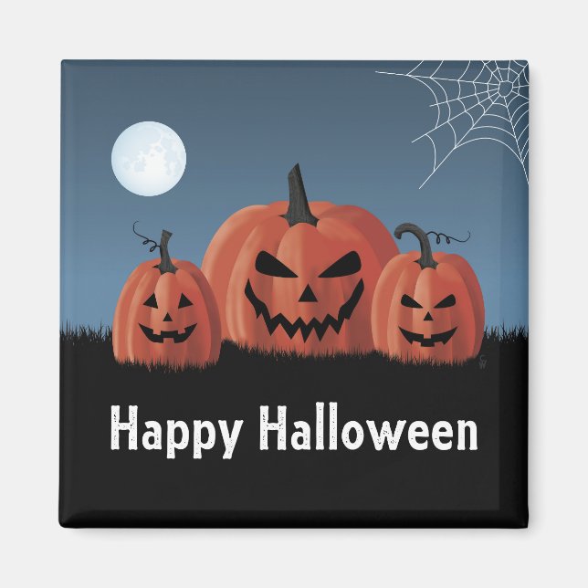 Aimant Citrouilles Halloween (Devant)
