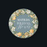 Aimant Citrus, oranger   fleurs décoration de la douche n<br><div class="desc">Citrus,  orange   fleurs décoration de la douche nuptiale. Belle aquarelle feuillage,  fruits et illustrations florales. Fête de collection.</div>