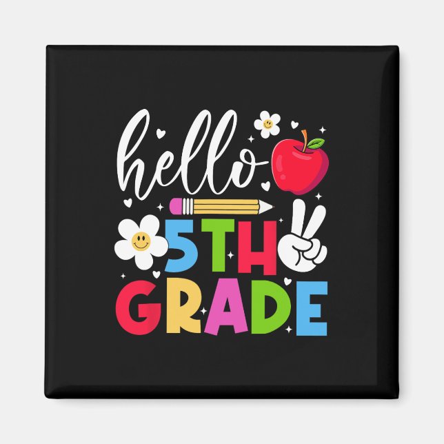 Aimant Ck à l'école Bonjour équipe de cinquième année Gar (Devant)