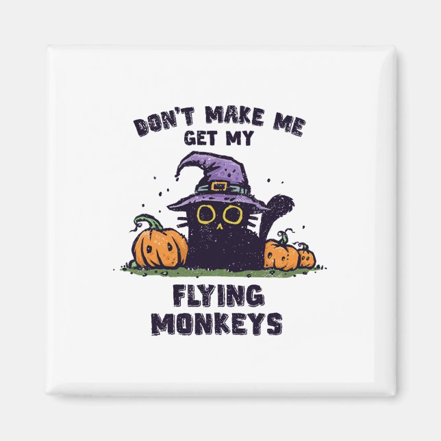 Aimant Ck Cat Halloween - Ne me faites pas prendre mon vo (Devant)