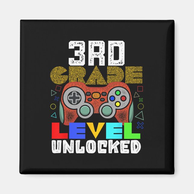 Aimant Ck To School 3rd Grade Gamer  (Devant)