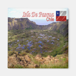 Aimant CL Chile Isla De Pascua Rano Kau Caldeira volcaniq