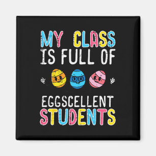 Aimant Cl Élèves Eggcellents Cute Pâques Enseignant Wo