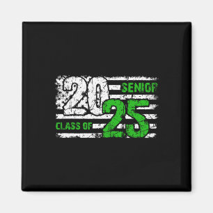 Aimant Cl Senior De 2025 Distressed Drapeau Graduation 20