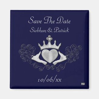 Aimant Claddagh (Argent) (Enregistrer la date)