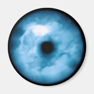Aimant Clair bleu nuageux