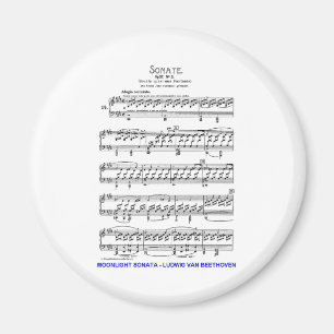 Aimant Clair de Lune-Sonate-Ludwig-Beethoven