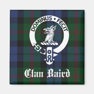 Aimant Clan Baird Tartan Crest
