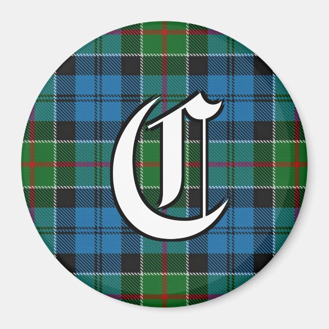 Aimant Clan Colquhoun Tartan Plaid Accents (Devant)