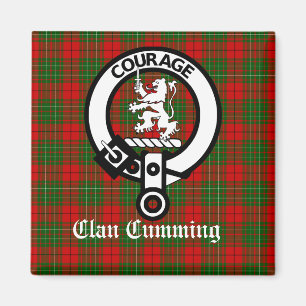 Aimant Clan Cumming Crest Badge et Tartan