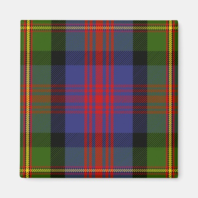 Aimant Clan écossais MacLennan Tartan Plaid (Devant)