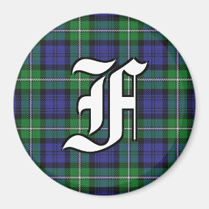 Aimant Clan Forbes Tartan Accents Plaid