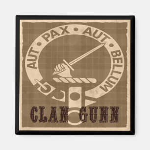 Aimant Clan Gunn Sepia
