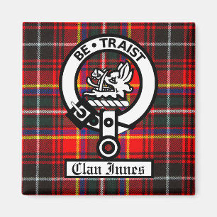 Aimant Clan Innes Crest Badge et Tartan