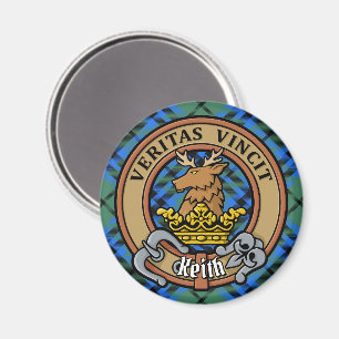 Aimant Clan Keith Crest sur Tartan