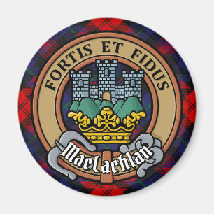 Aimant Clan MacLachlan Crest sur Tartan