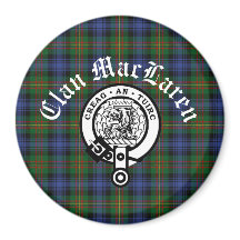 Clan MacLaren Crest Badge & Tartan personnalisable