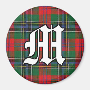 Aimant Clan MacLean Red Tartan Accents Plaid