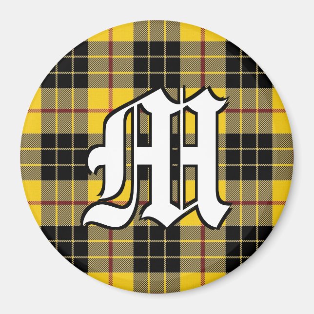 Aimant Clan MacLeod de Lewis Tartan Accents Plaid (Devant)