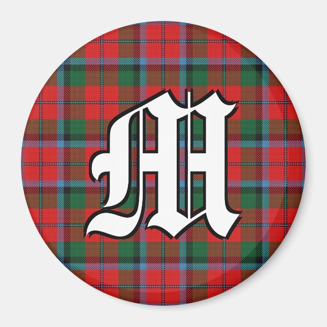 Aimant Clan MacNaughton MacNachtan Tartan Accents Plaid (Devant)