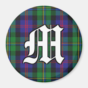 Aimant Clan Malcolm Tartan Accents Plaid