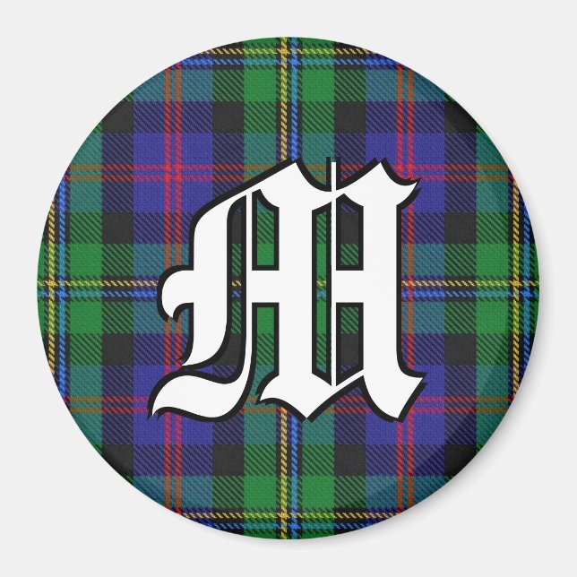 Aimant Clan Malcolm Tartan Accents Plaid (Devant)