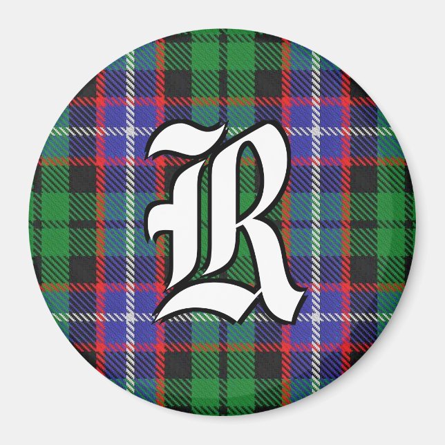 Aimant Clan Russell Tartan Accents Plaid (Devant)