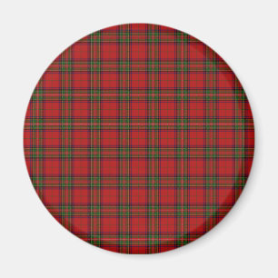 Aimant Clan Stewart Royal Scottish Tartan Plaid Motif