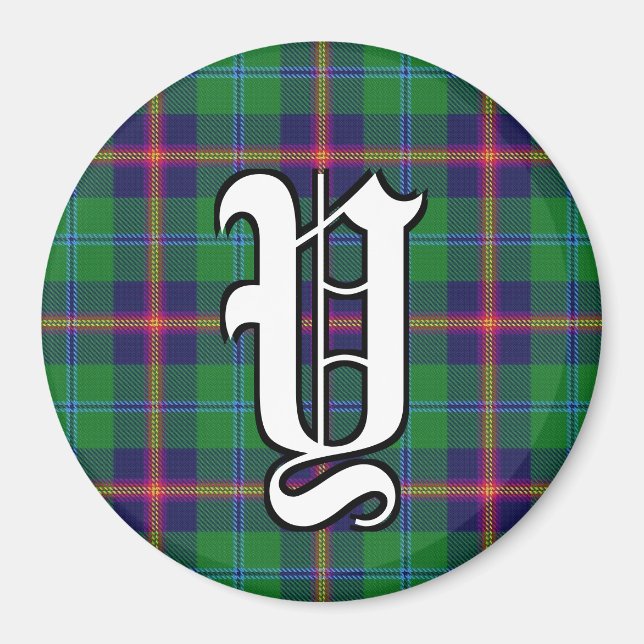 Aimant Clan Young Tartan Plaid Accents (Devant)