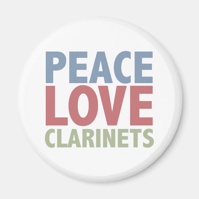Aimant Clarinets d'amour pour la paix (Devant)