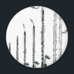 Aimant clarinette<br><div class="desc">Cela montre les différents types de clarinettes</div>