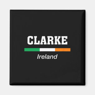 Aimant Clarke Irish Nom de famille Jour de la Saint Patri
